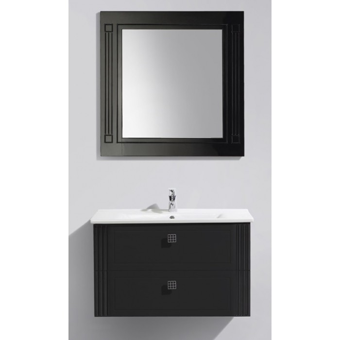BelBagno Мебель для ванной ATRIA 850 Nero Lucido, ящики