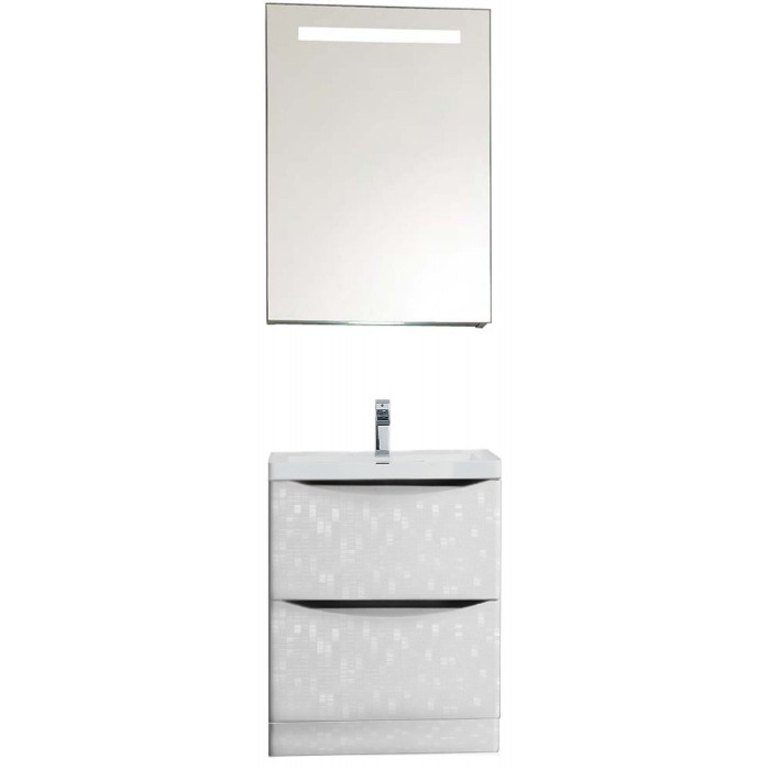 BelBagno Мебель для ванной напольная ANCONA-N 600 Bianco Quadrato, подсветка