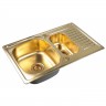 Мойка кухонная Zorg Inox Pvd (SZR-78-2-50 BRONZE) бронза