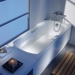 Стальная ванна Roca Swing 180x80 2200E0000 с отверстиями для ручек с антискользящим покрытием