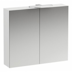 Зеркальный шкаф Laufen Base (4.0280.2.110.260.1) (80 см) (белый матовый) с LED подсветкой