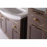 ASB-Woodline Мебель для ванной Бергамо 85 орех/патина золото, массив ясеня