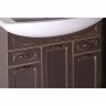 ASB-Woodline Мебель для ванной Бергамо 85 орех/патина золото, массив ясеня