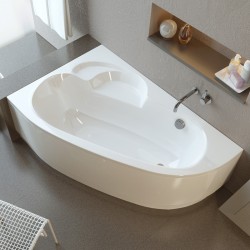 Акриловая ванна Alpen Terra 160 цвет белый. Левая ориентация.