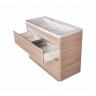 Style Line Мебель для ванной напольная Атлантика 100, Люкс ясень перламутр, PLUS
