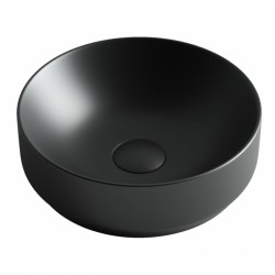 Раковина накладная Ceramica Nova Element (CN6007) (35.5 см) круглая, черная матовая
