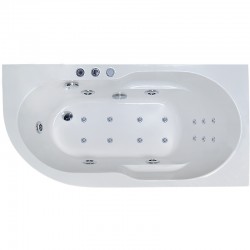 Акриловая ванна Royal Bath Azur De Luxe 150x80 RB614201DL-R с гидромассажем
