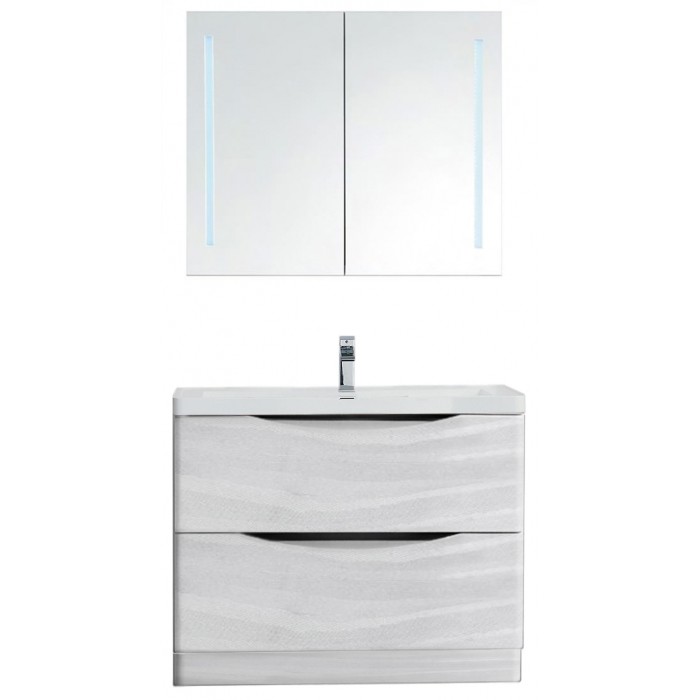 BelBagno Мебель для ванной напольная ANCONA-N 900 Bianco Onda, подсветка