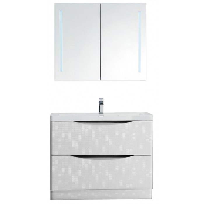 BelBagno Мебель для ванной напольная ANCONA-N 900 Bianco Quadrato, подсветка