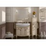 ASB-Woodline Мебель для ванной Верона 90 бежевая патина золото, массив ясеня