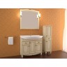 ASB-Woodline Мебель для ванной Верона 90 бежевая патина золото, массив ясеня