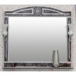 Sanflor Зеркало Адель 100 венге/патина серебро