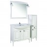 ASB-Woodline Мебель для ванной Модена 85 белая, массив ясеня