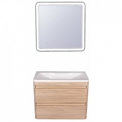 Style Line Мебель для ванной подвесная Атлантика 80, Люкс ясень перламутр, PLUS