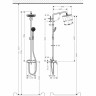 Душевая система Hansgrohe Croma 220 Showerpipe (27222000) (220 мм)
