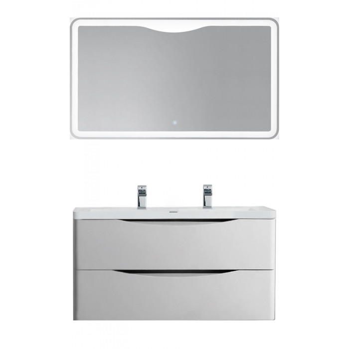 BelBagno Мебель для ванной подвесная ANCONA-N 1200 Bianco Lucido, подсветка, с двойной чашей
