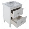 ASB-Woodline Мебель для ванной Римини 60 патина, серебро, массив ясеня