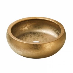 Раковина накладная SantiLine (SL-7002) (43.5 см) золотая