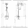 Душевая система Hansgrohe Crometta E 240 1jet Showerpipe (27284000) (240 мм)