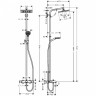 Душевая система Hansgrohe Crometta E 240 1jet Showerpipe (27298000) (240 мм)