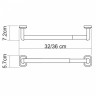 Полотенцедержатель Wasserkraft Oder К-3000 (K-3091) (19 см) для бумажных полотенец, настенный