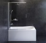 Комплект акриловой ванны со шторкой и душевой системой AM.PM Like 150x70 W80ASET-150SL без гидромассажа