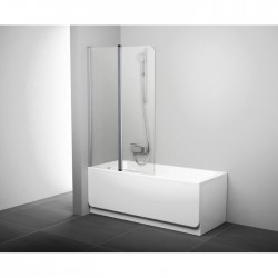 Шторка для ванной Ravak Chrome CVS2-100 L (7QLA0100Z1) (левая) профиль белый стекло прозрачное