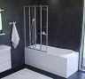 Комплект акриловой ванны со шторкой и душевой системой AM.PM Like 170x70 W80ASET-170AC без гидромассажа