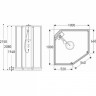 Душевая кабина Ido Showerama 10-5 Comfort (100х100) (профиль серебристый, прозрачное стекло)