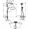 Душевая система Hansgrohe Raindance Select Showerpipe (27115000) (240 мм)
