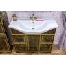 Sanflor Мебель для ванной Адель 100 венге, патина золото