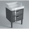 Kerama Marazzi Мебель для ванной Pompei 60, 2 ящика, черная