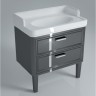 Kerama Marazzi Мебель для ванной Pompei 80, 2 ящика, черная