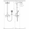 Душевая система Hansgrohe Raindance Showerpipe 360 (27112400) (полка белое покрытие)