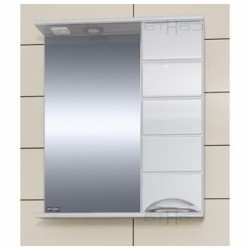 Зеркало СанТа Родос R (60 см) (белый)