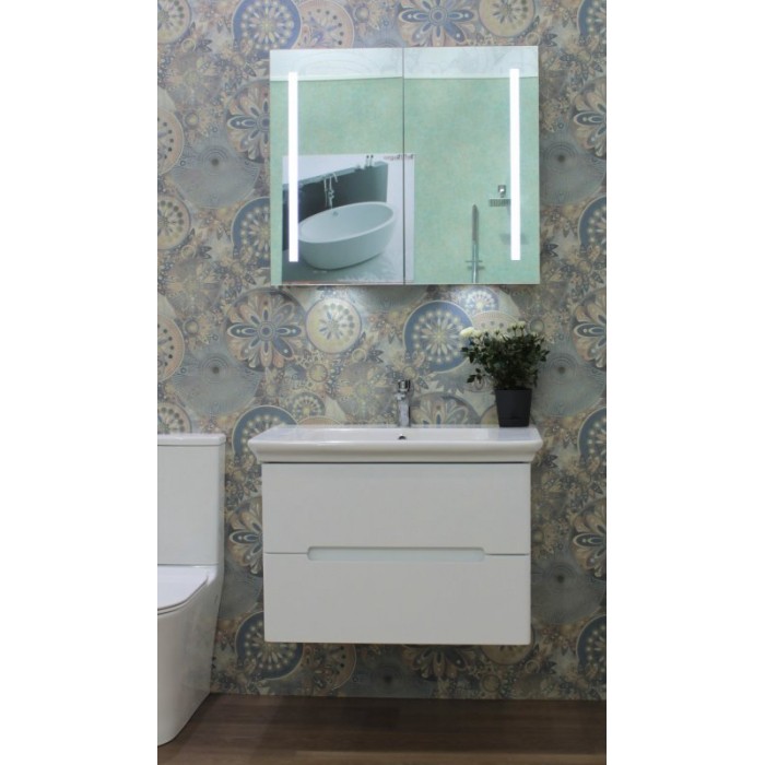 BelBagno Мебель для ванной TORINO 800 Bianco Lucido, подсветка