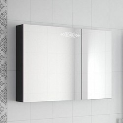 Зеркало-шкаф Ingenium Accord 90 черный глянец