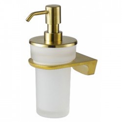 Дозатор для жидкого мыла Wasserkraft Aisch K-5900 (K-5999) с настенным держателем (матовое золото)