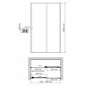 Душевая дверь Wasserkraft Dill 61S (61S05) 120 см