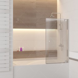 Шторка для ванной RGW Screens SC-102 (011110285-31) 85х150 см, стекло серое/профиль хром