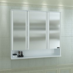 Зеркальный шкаф СанТа Вегас (100 см) белый