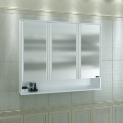 Зеркальный шкаф СанТа Вегас (110 см) белый